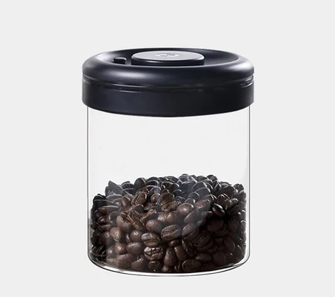 Glass Canister 800 ml Black Timemore