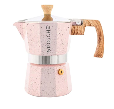 Cafetera Moka Grosche Milano Stone Pink 6 Cup