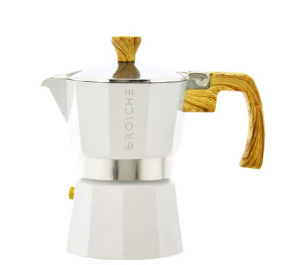 Cafetera Moka Grosche Milano White 6 Cup